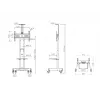 Multibrackets M Public Floorstand Basic 150 z półką i uchwytem na kamerę