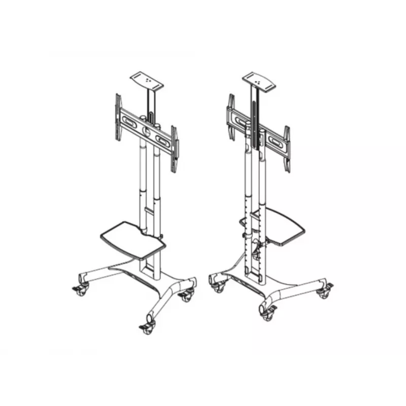 Multibrackets M Public Floorstand Basic 150 z półką i uchwytem na kamerę