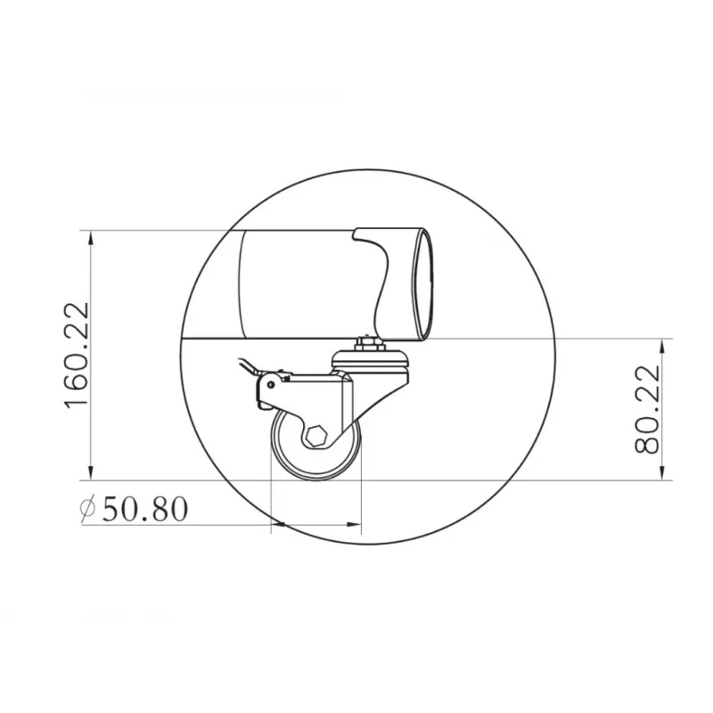 Multibrackets M Public Floorstand Basic 150 z półką i uchwytem na kamerę