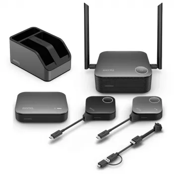Bezprzewodowy system prezentacyjny BenQ InstaShow VS25 HDMI Desktop, Wi‑Fi 6, do 2400 Mbps, Antena zewnętrzna, Czarny