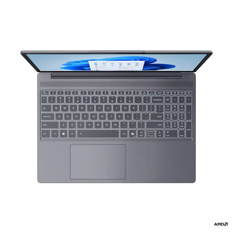 Laptop Lenovo IdeaPad cienki 3 15AMN8 — 15,6 cala FHD TN 1920x1080, AMD Ryzen 3 7320U, 16 GB LPDDR5, 512 GB SSD, AMD Radeon 610M, Windows 11 Home, Arctic Grey