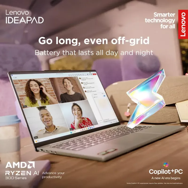 Laptop Lenovo IdeaPad cienki 5 — Ryzen 7 7735HS, 14 cali WUXGA IPS 300 nitów, 16 GB RAM, 1 TB SSD, AMD Radeon 680M, czytnik microSD, Windows 11 Home