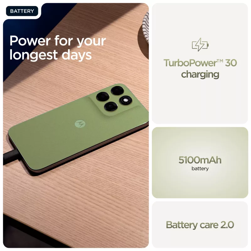Smartfon Motorola moto g67 6,8 cala (17,3 cm) 5G, MediaTek Dimensity 6300 2,4 GHz, 4 GB RAM, 128 GB, 5200 mAh, hybrydowy Dual SIM, zielony