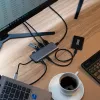 Targus Dual Video Mobile Dock z zasilaniem przejściowym EPR 140 W, przewodowa, USB 3.2 Gen 2 (3.1 Gen 2) Type-C, 140 W, 1000 Mbit/s, szara, 10 Gbit/s