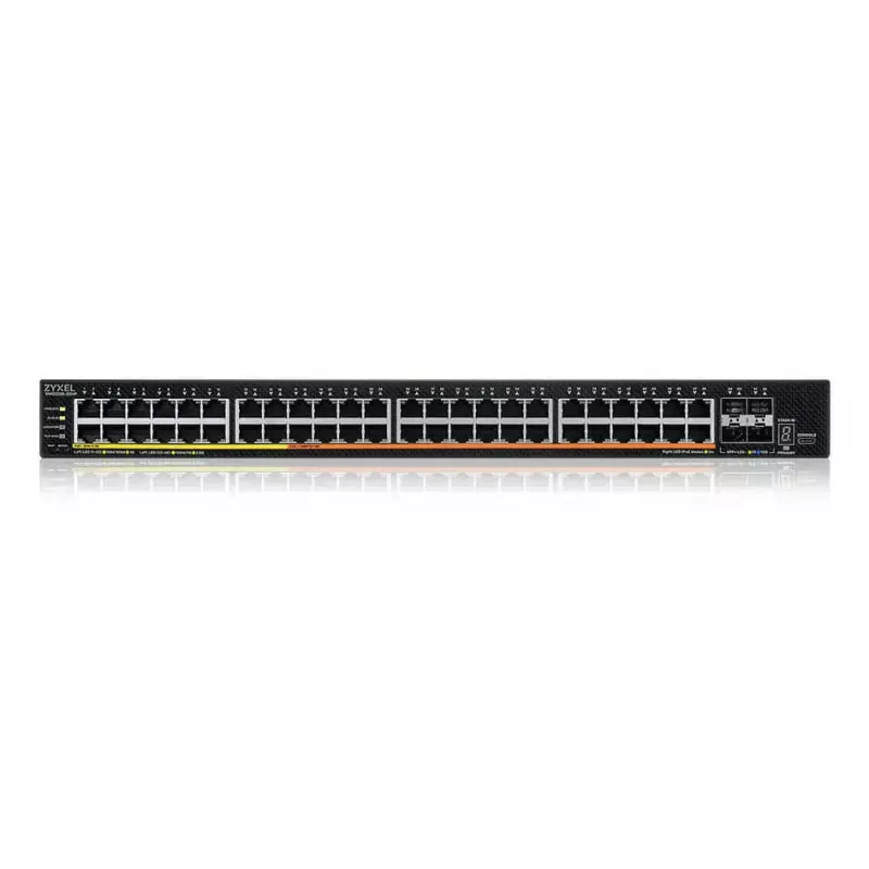 Zyxel XMG2230-52HP Managed L2/L3 2.5G Ethernet (100/1000/2500) Power over Ethernet (PoE) 1U Czarny