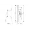 Uchwyt do płaskiego panelu Multibrackets M Pro Series Fixed Arms 400mm