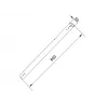 Multibrackets M Pro Series rura przedłużająca 0,8 m czarna