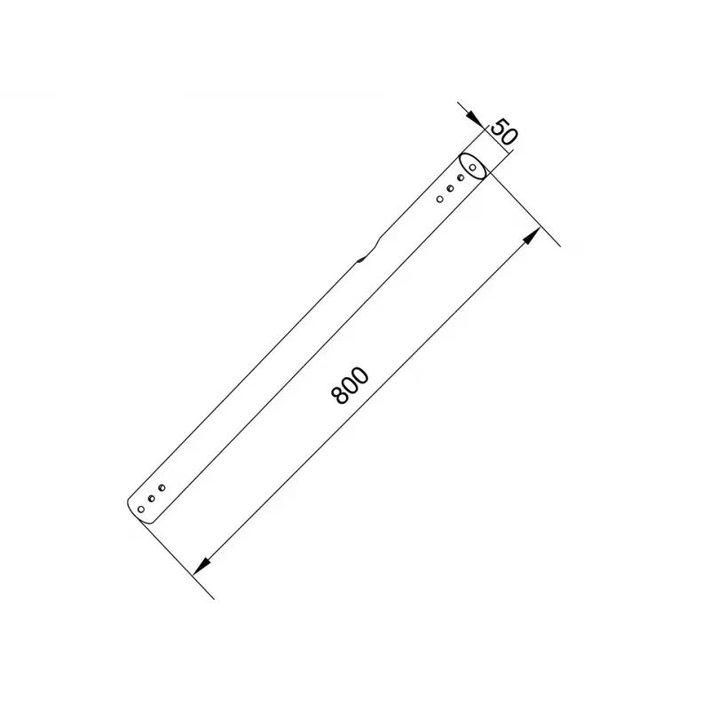 Multibrackets M Pro Series rura przedłużająca 0,8 m czarna