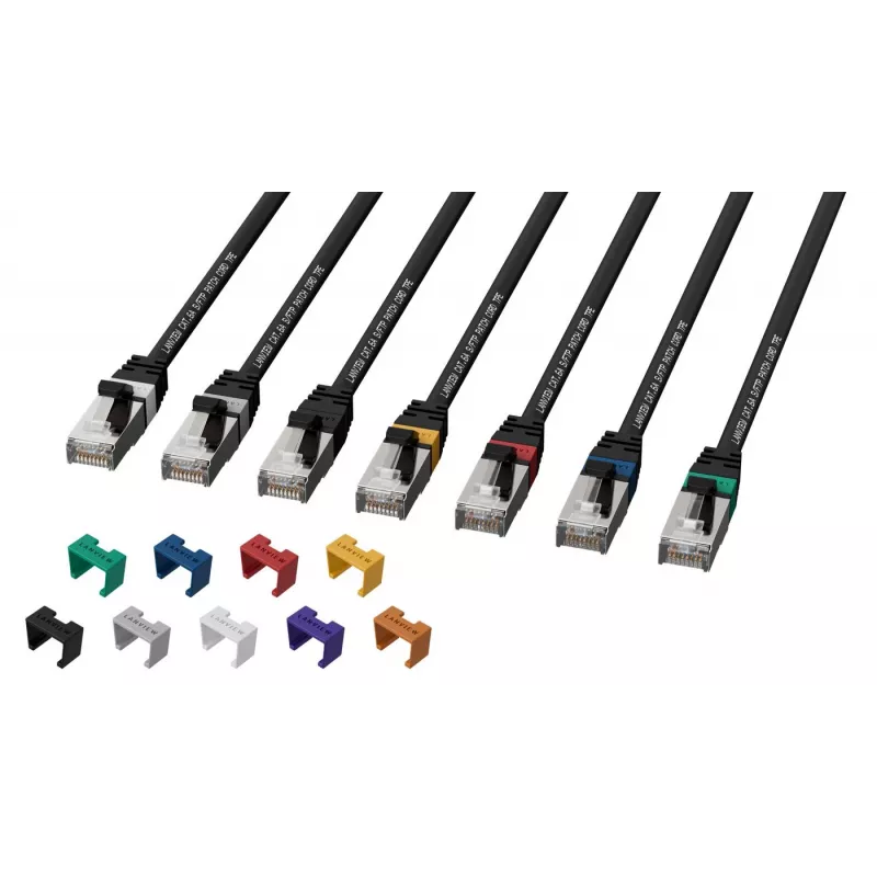 Kabel sieciowy Lanview LV-SFTP6A30B Czarny 30 m S/FTP (S-STP)