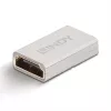 Złącze Lindy HDMI 2.1, żeńskie na żeńskie, HDMI 2.1, HDMI 2.1, srebrne