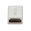 Złącze Lindy HDMI 2.1, żeńskie na żeńskie, HDMI 2.1, HDMI 2.1, srebrne