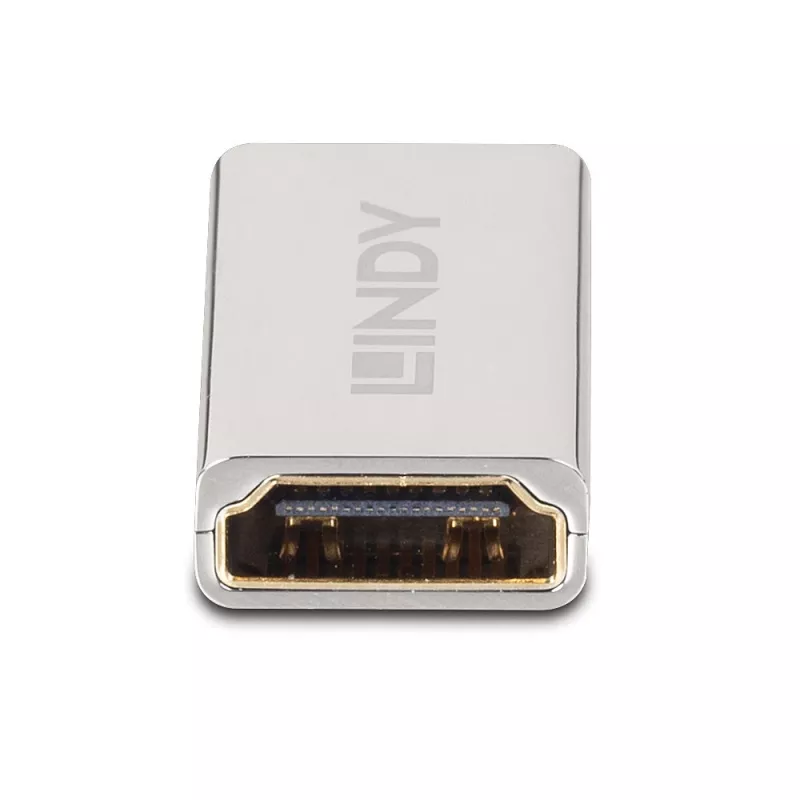 Złącze Lindy HDMI 2.1, żeńskie na żeńskie, HDMI 2.1, HDMI 2.1, srebrne