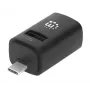 Manhattan USB-C 3-Port Hub, ULTRA KOMPAKTOWY, 3x porty USB-A (1x 5 Gb/s USB 3.2 Gen1, znany jako USB 3.0, 2x 480 Mb/s USB 2.0), zasilany przez USB (nie wymaga zewnętrznego zasilacza)