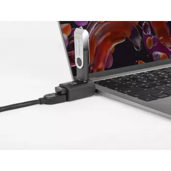 Manhattan USB-C 3-Port Hub, ULTRA KOMPAKTOWY, 3x porty USB-A (1x 5 Gb/s USB 3.2 Gen1, znany jako USB 3.0, 2x 480 Mb/s USB 2.0), zasilany przez USB (nie wymaga zewnętrznego zasilacza)