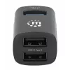Manhattan USB-C 3-Port Hub, ULTRA KOMPAKTOWY, 3x porty USB-A (1x 5 Gb/s USB 3.2 Gen1, znany jako USB 3.0, 2x 480 Mb/s USB 2.0), zasilany przez USB (nie wymaga zewnętrznego zasilacza)
