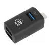Manhattan USB-C 3-Port Hub, ULTRA KOMPAKTOWY, 3x porty USB-A (1x 5 Gb/s USB 3.2 Gen1, znany jako USB 3.0, 2x 480 Mb/s USB 2.0), zasilany przez USB (nie wymaga zewnętrznego zasilacza)