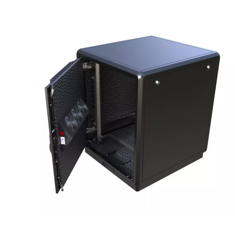 Lanview RDLAK16U758BL szafa rack 16U Czarna