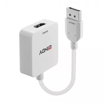 Lindy HDMI 18G to DisplayPort 1.2 Converter, 0,095 m, HDMI Type A (Standard), DisplayPort, Female, Male, prosty