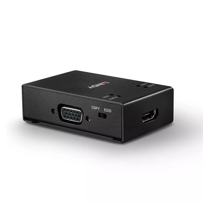 Lindy HDMI / VGA / DVI EDID Recorder, 3840 x 2160 pikseli, 1920 x 1080,2560 x 1600,3840 x 2160, 18 Gbit/s, Czarny, Metal, HDMI