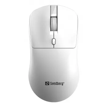 Sandberg Wireless mysz Saver biały, symetryczna, RF Wireless, 1600 DPI, biały