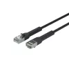 Kabel sieciowy Lanview LV-6AFTP-FLEX-ANG-005B-S — ekranowany FTP Cat6A, elastyczny, złącze kątowe, 0,05 m