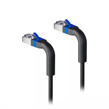 Kabel sieciowy Lanview LV-6AFTP-FLEX-ANG-015B-S — kątowa wtyczka, elastyczny, 1,5 m