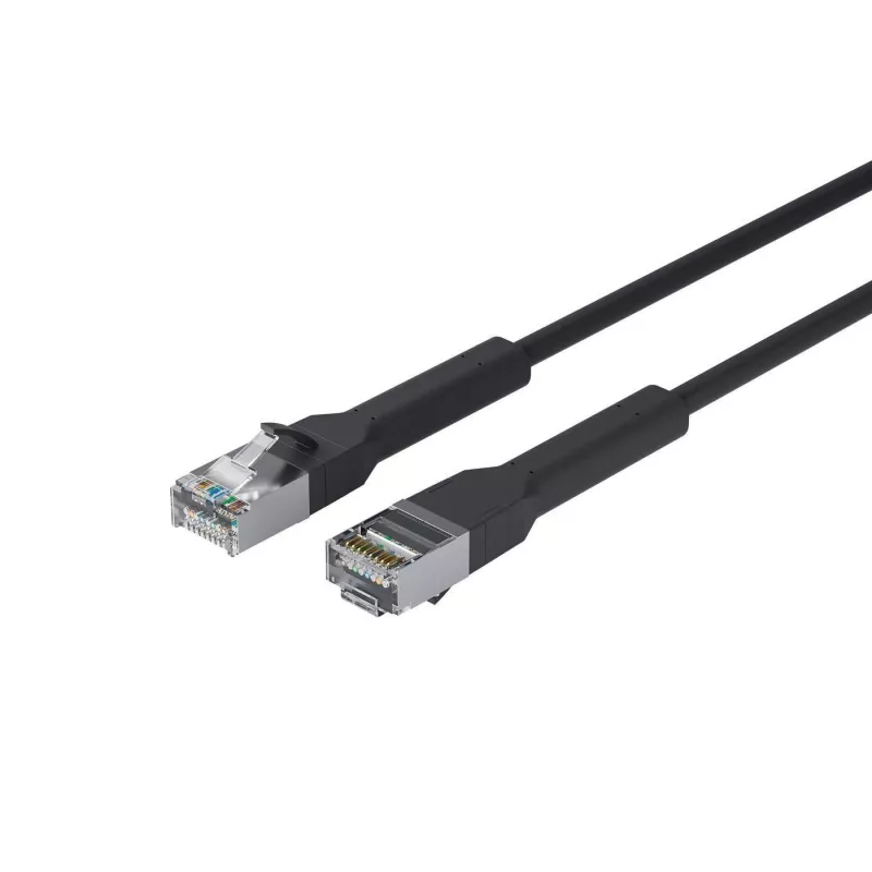 Kabel sieciowy Lanview LV-6AFTP-FLEX-ANG-02B-S — ekranowany FTP, elastyczny, złącze kątowe