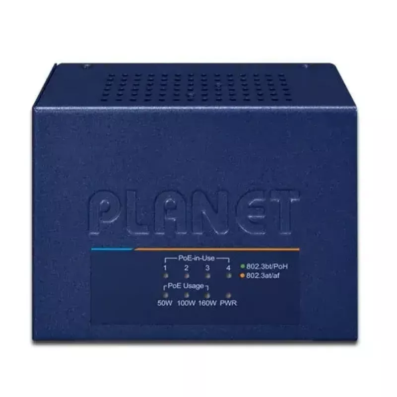 PLANET UPOE-400 4-portowy Multi-Gigabitowy hub iniektor PoE 802.3bt