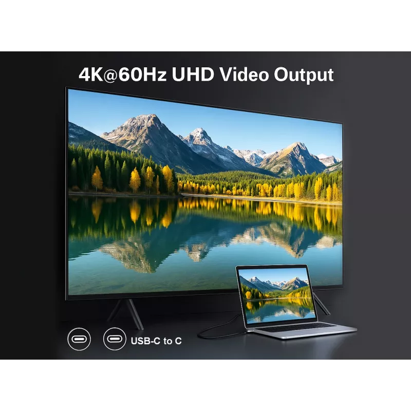 Kabel USB-C do USB-C EQUIP 1,0 m — USB 3.2 Gen 2x2, 20 Gb/s, PD 240 W, 4K/60 Hz, Czarny