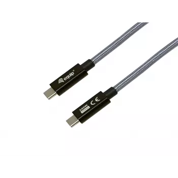 Kabel USB-C do USB-C EQUIP 2.0 m — USB 3.2 Gen 2x2, 20 Gb/s, PD 240 W, 4K/60 Hz, czarny