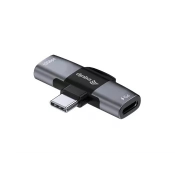 Adapter USB-C OTG 2-w-1 EQUIP 133479 — 100W PD, 10Gbps, 1x USB-C do 2x USB-C, szary