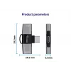 Adapter USB-C OTG 2-w-1 EQUIP 133479 — 100W PD, 10Gbps, 1x USB-C do 2x USB-C, szary
