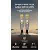 EQUIP HDMI 2.0 Active Optical kabel 30 m z odłączanymi złączami Typ D i Typ A, 4K/60Hz, 18 Gbit/s, pozłacane styki