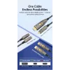 EQUIP HDMI 2.0 Active Optical kabel 30 m z odłączanymi złączami Typ D i Typ A, 4K/60Hz, 18 Gbit/s, pozłacane styki