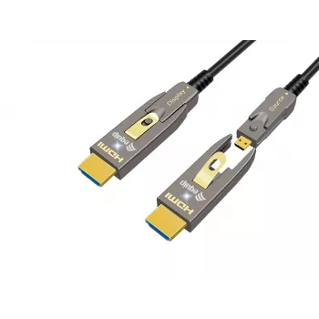 Kabel optyczny aktywny EQUIP HDMI 2.1 10 m — odłączany Typ-D (Micro) + Typ-A, 48 Gbit/s, 8K/60 Hz