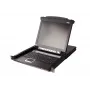 ATEN 8-Portowy 19-calowy przełącznik LCD KVM (USB - PS/2 VGA) z portem USB dla urządzeń peryferyjnych