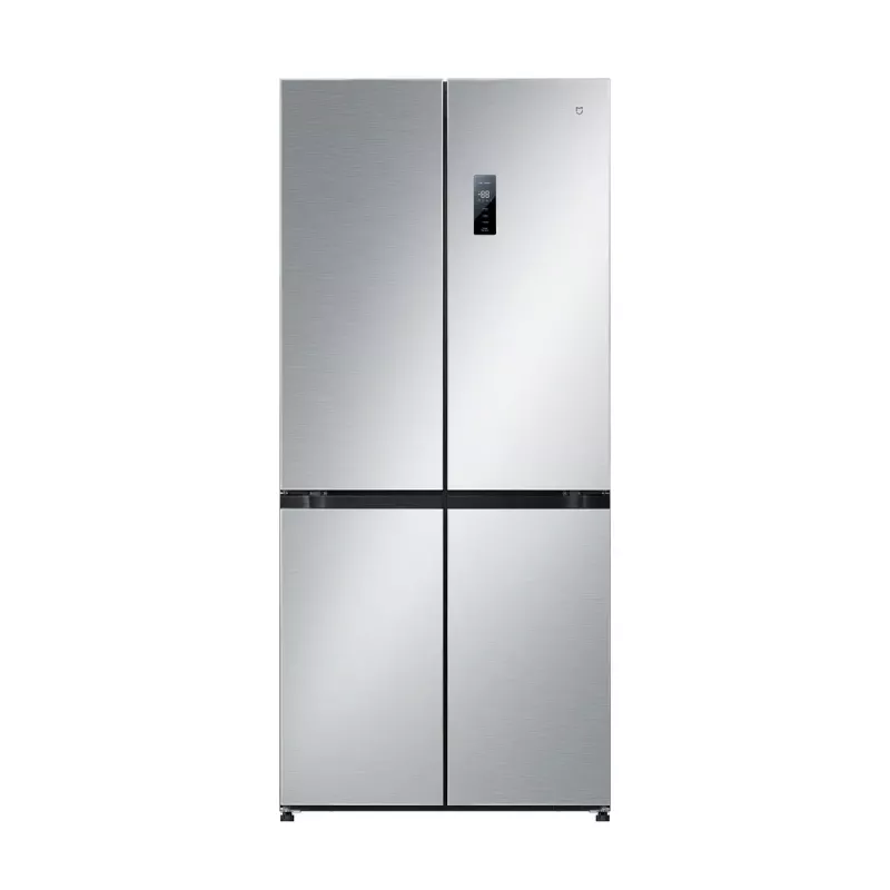 Wolnostojąca lodówka side-by-side Xiaomi Mijia Cross Door 502L — Całkowita pojemność 502 l (chłodziarka 326 l / zamrażarka 176 l), No Frost, klasa energetyczna E, wysokość 191,2 cm, 37 dB, szczotkowane srebro