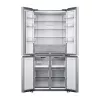 Wolnostojąca lodówka side-by-side Xiaomi Mijia Cross Door 502L — Całkowita pojemność 502 l (chłodziarka 326 l / zamrażarka 176 l), No Frost, klasa energetyczna E, wysokość 191,2 cm, 37 dB, szczotkowane srebro