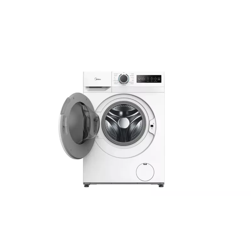 Pralka ładowana od przodu Midea MF110W80BA10/W-HR — 8 kg, 1400 obr./min, klasa energetyczna A, wyświetlacz LED, para, 60×48 cm