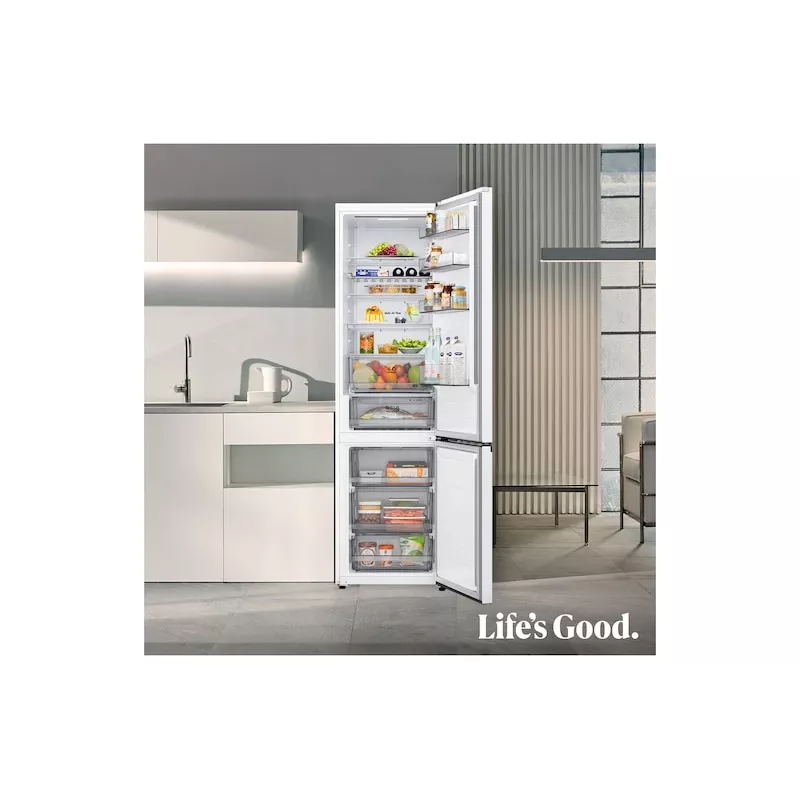LG GBBS322CSW lodówko-zamrażarka Wolnostojąca 375 L Biały