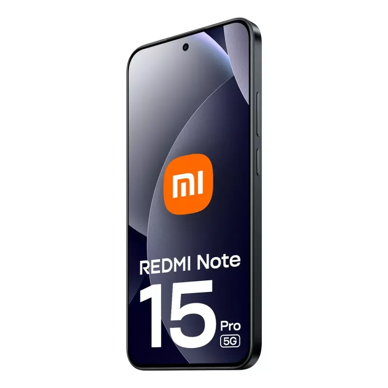 Smartfon Xiaomi Redmi Note 15 Pro 5G — 6,83 cala (17,4 cm), 8 GB RAM, 256 GB, 200 MP, 6580 mAh, czarny