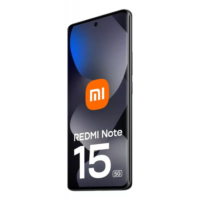 Smartfon Xiaomi Redmi Note 15 5G, 6.77 cala (17.2 cm), 8 GB RAM, 128 GB, potrójny aparat 108 MP, 5520 mAh, czarny