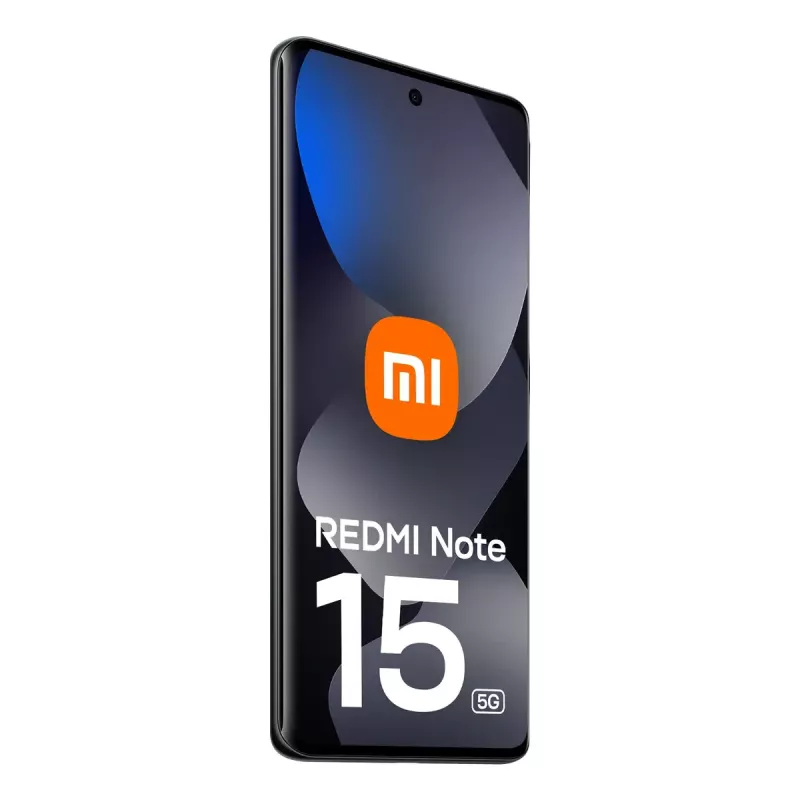 Smartfon Xiaomi Redmi Note 15 5G, 6.77 cala (17.2 cm), 8 GB RAM, 128 GB, potrójny aparat 108 MP, 5520 mAh, czarny