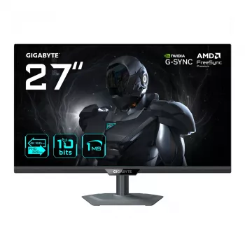 27-calowy monitor gamingowy GIGABYTE G27UP 4K UHD — 3840x2160, tryb podwójny 4K160Hz/FHD320Hz, 1 ms, 400 cd/m², HDR10, HDMI 2.1, DisplayPort 1.4
