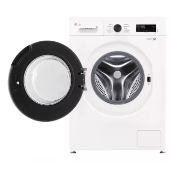 Pralka ładowana od przodu LG F4X1009NWB — 9 kg, 1310 obr./min, klasa A, biały