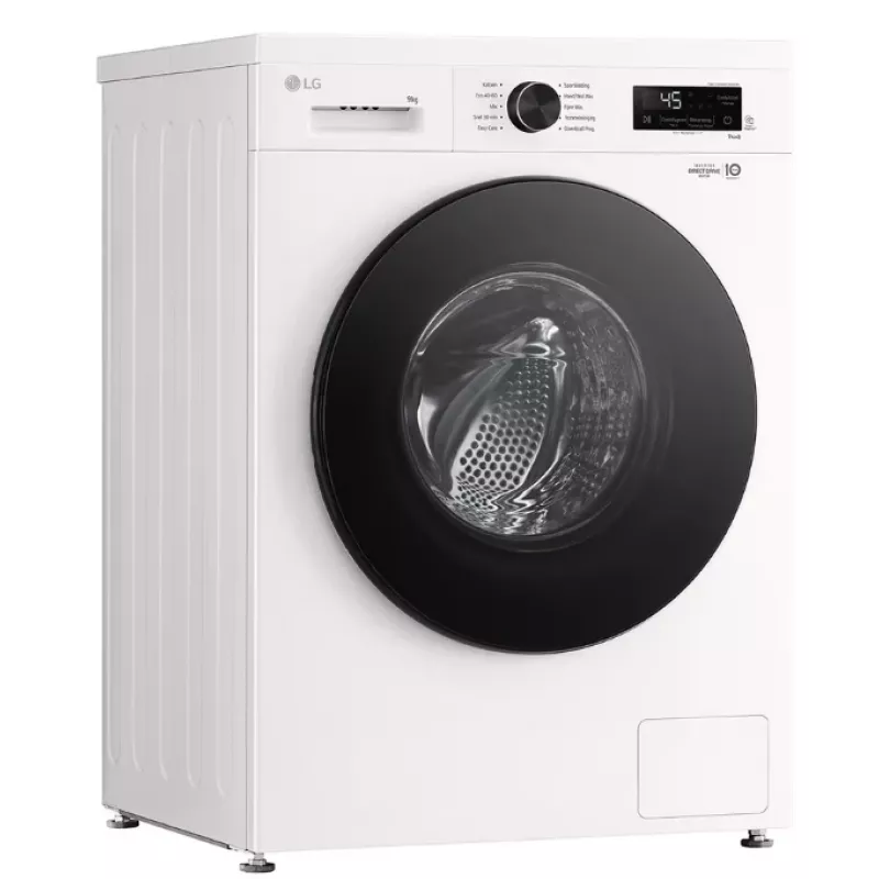 Pralka ładowana od przodu LG F4X1009NWB — 9 kg, 1310 obr./min, klasa A, biały