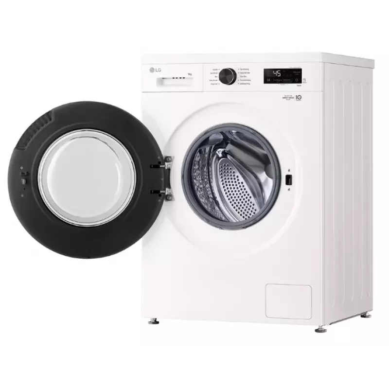 Pralka ładowana od przodu LG F4X1009NWB — 9 kg, 1310 obr./min, klasa A, biały