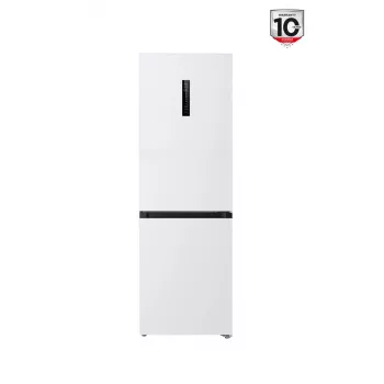Lodówka TCL RP340BWD1 — wolnostojąca combi, No Frost, 223 L chłodziarka / 117 L zamrażarka, 185 cm, klasa energetyczna D, wyświetlacz, 35 dB, biała
