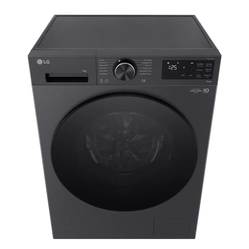 Pralka LG F2X50S9TBB ładowana od przodu 9 kg 1170 obr./min czarna