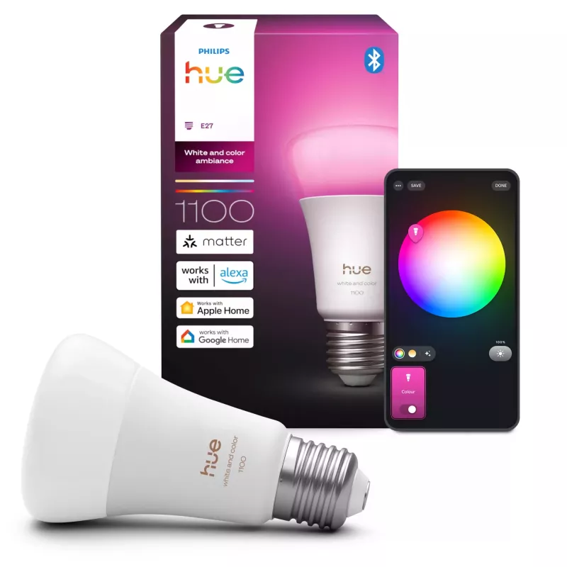 Philips Hue biały and colour ambience A60 – inteligentna żarówka E27 – 1100